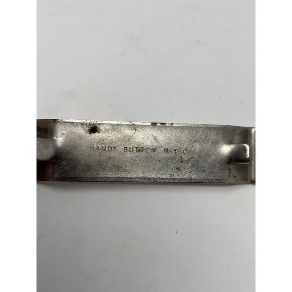 Vintage Handy Button NYC Bottle Opener Can Tapper Metal - Picture 7 of 7